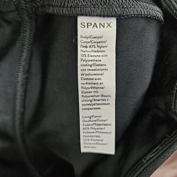 SPANX Ready To Wow Faux Leather Legging Black M 2437 - Picture 10 of 12
